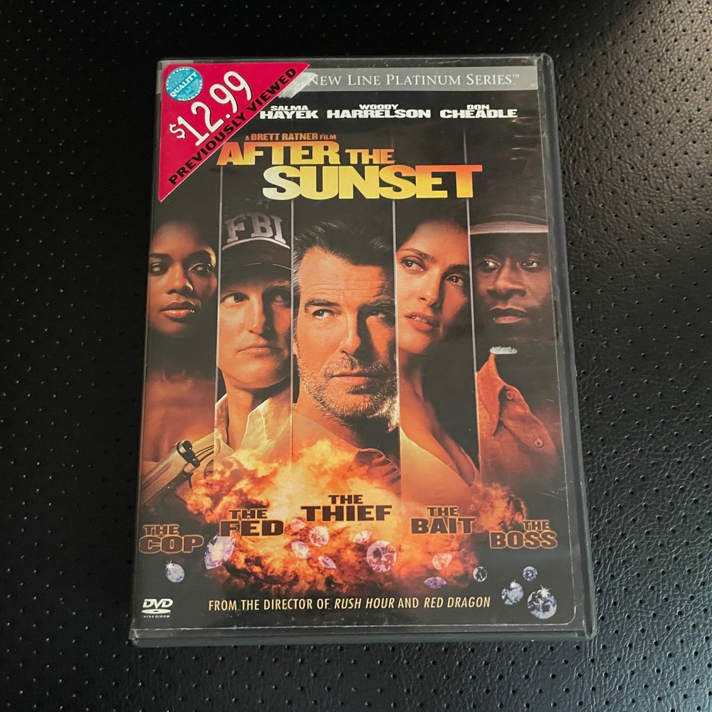 After the Sunset DVD Pierce Brosnan Salma Hayek New Line Platinum Series Heist